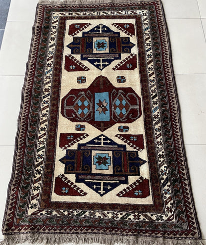 Kars Rug,Church Design Rug,Caucasus Rug,Tribal Rug,Armenian Rug,Oriental Rug,Anatolian Rug,Tribal Rug,4x7 Rug,Handmade Rug,Handwoven Rug