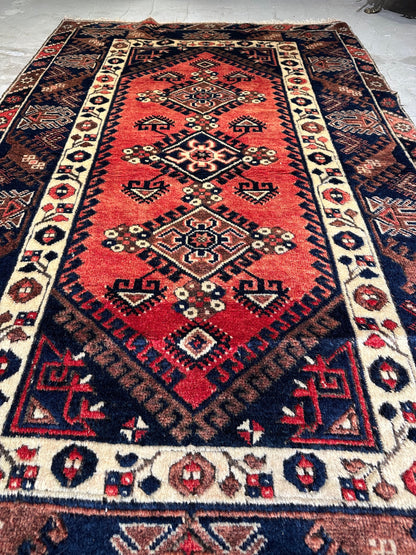 Dosemealti Rug,Anatolian Rug,Vintage Rug,Turkish Handmade Rug,Handwoven Rug,Oriental Rug,4x7 Rug,Traditional Rug,Area Rug,Wool Rug