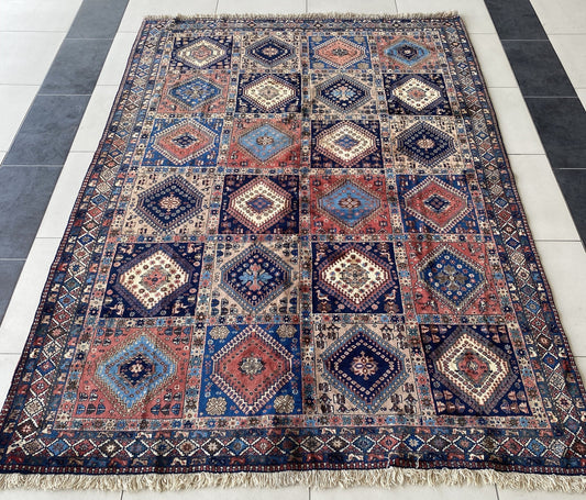 Antique Rug, Large Oriental Rug, 7x10 Rug