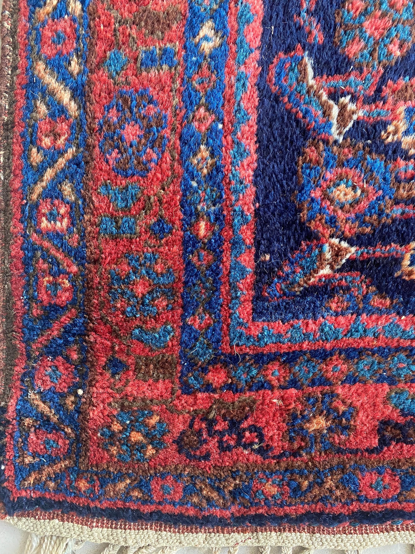 Antique Kurdish Rug, Handwoven Tribal Oriental Rug, 4x8 Rug