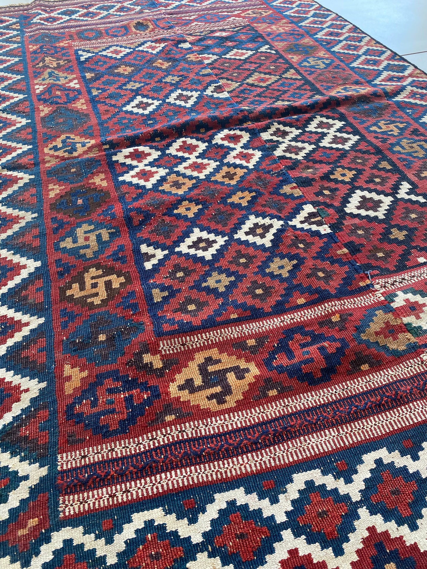 Antique Bakhtiari Kilim Rug