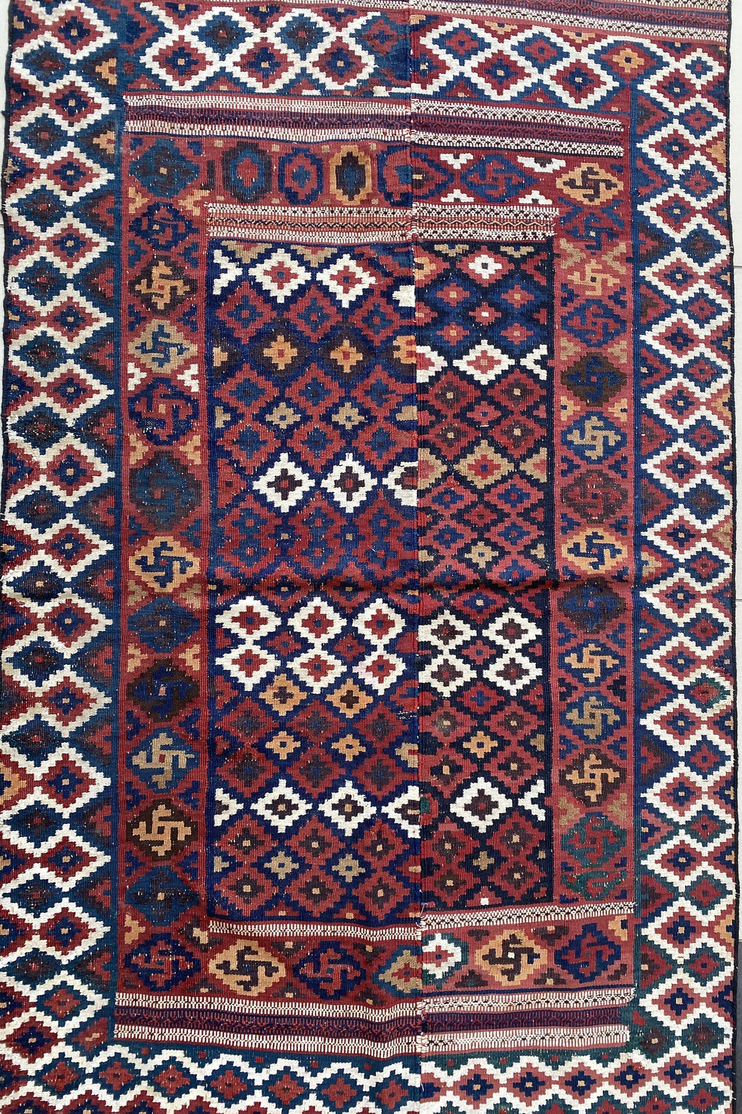 Antique Bakhtiari Kilim Rug