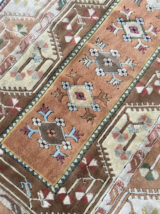 Vintage Turkish Milas Rug