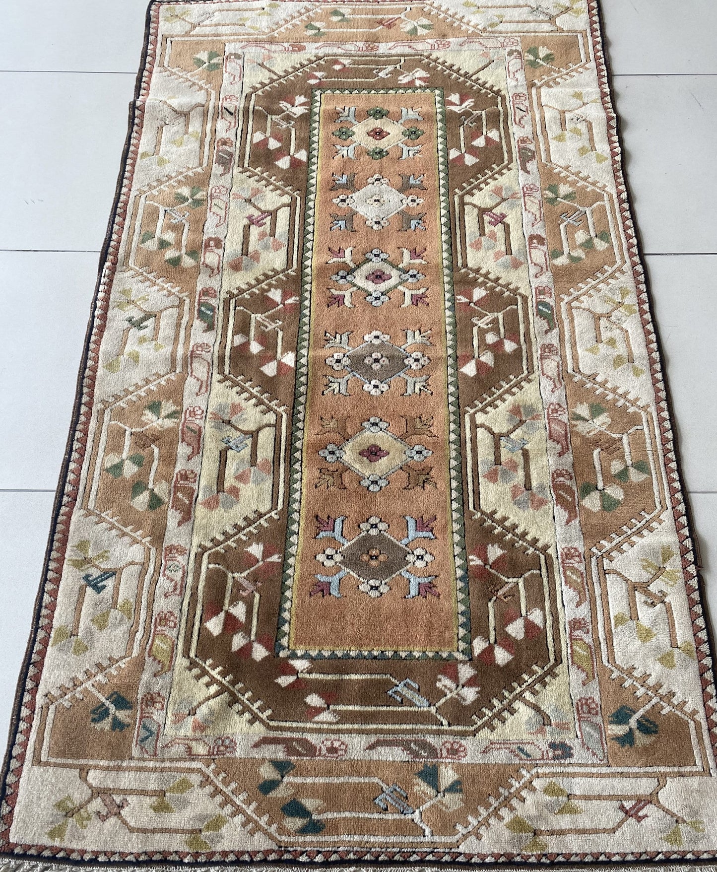 Vintage Turkish Milas Rug