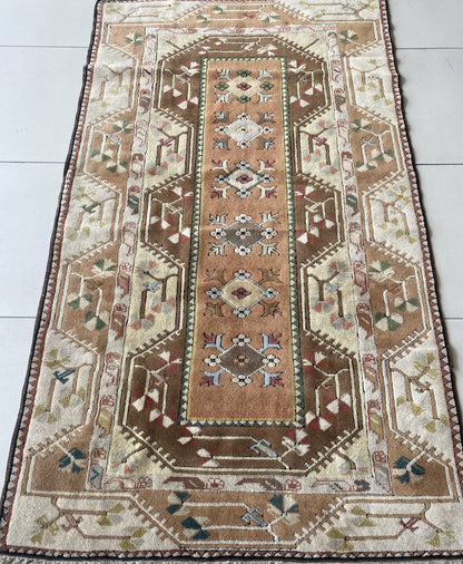 Vintage Turkish Milas Rug