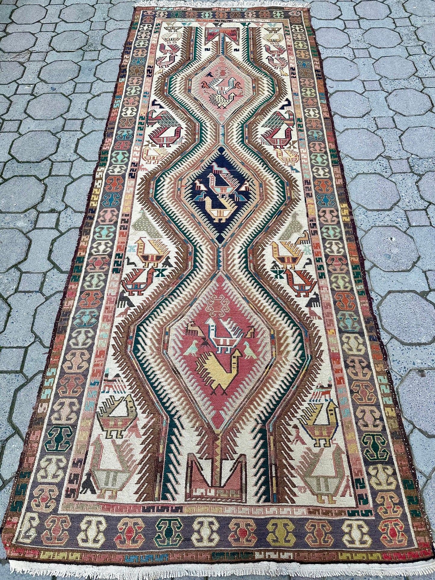 Shahsavan Sumak Runner Rug