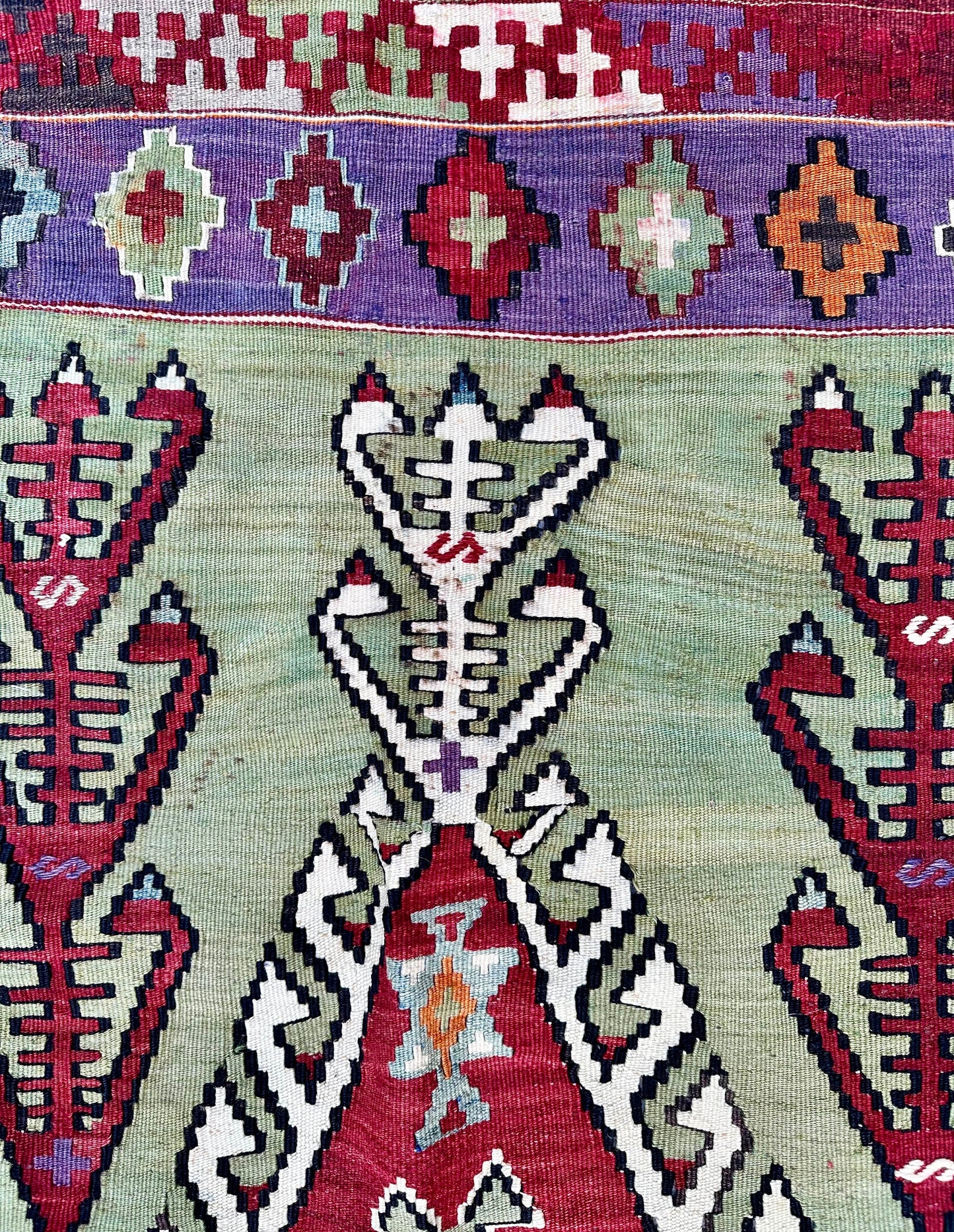 Prayer Rug, Antique Kilim Rug, Konya Rug, Prayer Kilim Rug, Obruk Kilim Rug, Mihrab Rug