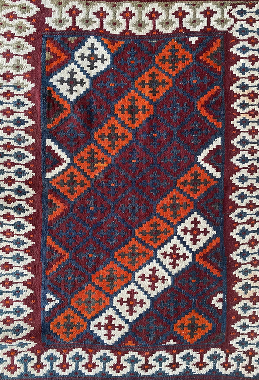 Antique Bakhtiari Kilim Rug